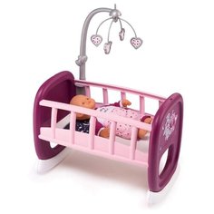 Smoby Колыбель для кукол с мобилем Baby Nurse (220343) фиолетовый/розовый