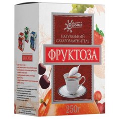 Фруктовое счастье сахарозаменитель Фруктоза, коробка порошок 250 г