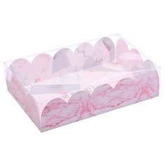 Коробка подарочная Дарите счастье Love 30 х 8 х 20 см розовый