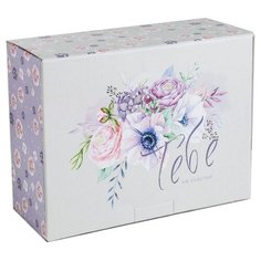 Коробка подарочная Дарите счастье Тебе на счастье 30 х 12 х 23 см белый