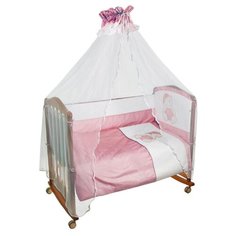 Сонный Гномик комплект Мишка в колпачке (7 предметов) розовый