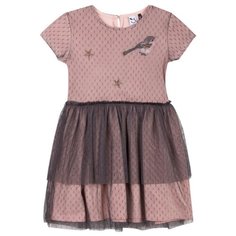 Платье 3Pommes размер 128, розовый/серый