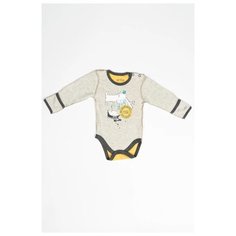 Боди artie размер 56, бежевый/желтый