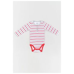 Боди artie размер 74, белый/красный/серый