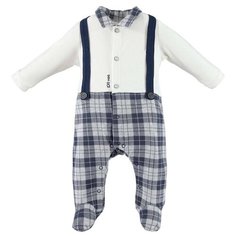 Комбинезон Ido размер 68, белый/серый