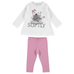 Комплект одежды Ido размер 110, белый/розовый