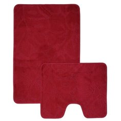 Комплект ковриков Shahintex Эко 7312-3 60х90+60х50 см бордовый