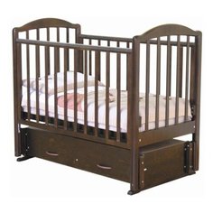 Кроватка Красная Звезда Ирина С625 (классическая), поперечный маятник шоколад