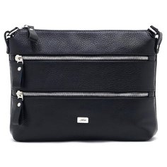 Сумка кросс-боди Solo, натуральная кожа, черный
