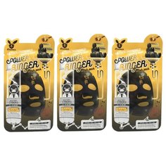 Elizavecca Тканевая маска с древесным углем и медом Black Charcoal Honey Deep Power Ringer Mask, 23 мл, 3 шт.