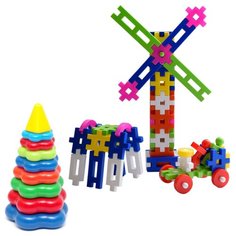 Конструктор Karolina toys Малыш-2 + Пирамида большая 40-0045