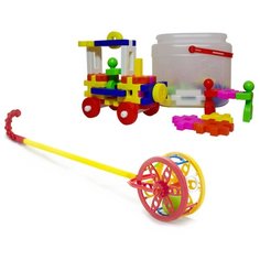 Конструктор Karolina toys Малыш-1 + Каталка Колесо 40-0032