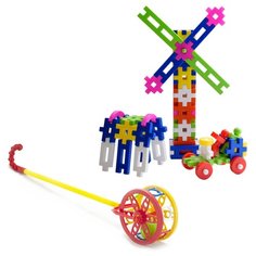 Конструктор Karolina toys Малыш-2 + Каталка Колесо 40-0032
