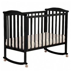 Кроватка ЛЕЛЬ (Кубаньлесстрой) Лютик АБ 15.0 (качалка), на полозьях венге