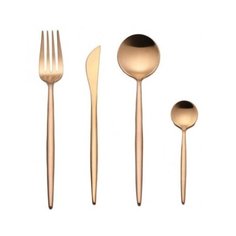 Xiaomi Набор столовых приборов Maison Maxx Stainless Steel Modern Flatware Set 4 предмета gold