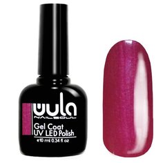 Гель-лак WULA Gel Coat, 10 мл, оттенок 327 темная фуксия с розовым шиммером