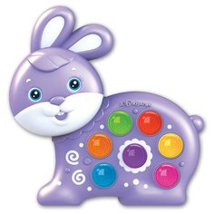 Развивающая игрушка Азбукварик Веселушки Зайчик фиолетовый