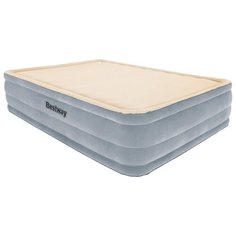Надувная кровать Bestway FoamTop Comfort Raised Airbed 67486 бежевый/серый