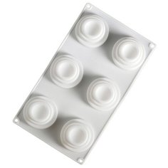 Форма для выпечки силиконовая Доляна Пирамиды 2582025 (30х17.5х5 см)