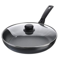 Сковорода Flonal City 28 см с крышкой, съемная ручка, черный