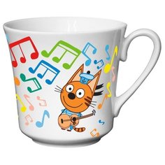 PRIORITY Кружка Три кота Нотки 250 мл белый