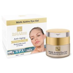 Гель Health & Beauty Dead Sea Minerals Anti-Aging Hyaluronic Acid & Caviar для кожи вокруг глаз с гиалуроновой кислотой и экстрактом икры 50 мл