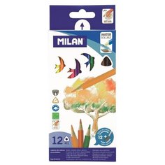 MILAN Карандаши цветные акварельные 12 цветов (742312)