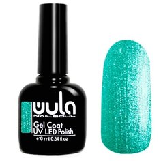 Гель-лак WULA Gel Coat, 10 мл, оттенок 316 бирюзовый металлик