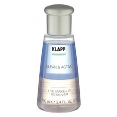 Klapp двухфазное средство для снятия макияжа с глаз Clean & Active Eye Make-Up Remover, 100 мл