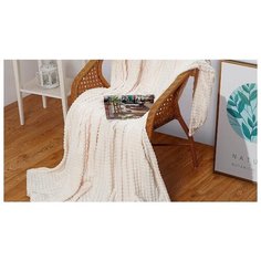 Плед Cleo Carre 150x200 см, слоновая кость