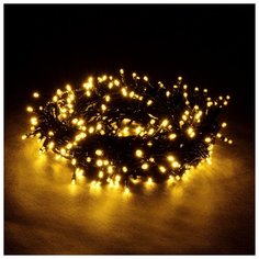 Гирлянда Vegas Нить 1000 см, 100 ламп, желтый/зеленый провод