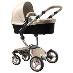 Коляска-трансформер Mima Xari (2 в 1) champagne/sandy beige/champagne frame, цвет шасси: золотистый