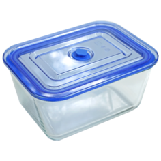 Eley Контейнер стеклянный жаропрочный ELV5403B прозрачный/синий