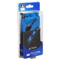 4gamers Комплект аксессуаров CleannProtect Kit для консоли PlayStation Vita черный/синий