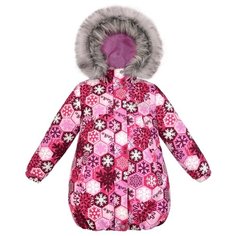 Куртка Reike Ornament snowflakes размер 116, фуксия