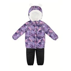 Комплект с полукомбинезоном Reike Unicorn размер 98, purple
