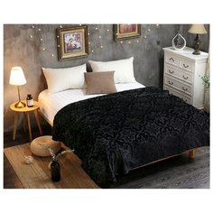 Плед Cleo Moreska 180х200 см, черный