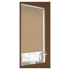 Рулонная штора Эскар миниролло Blackout (бежевый), 37х170 см