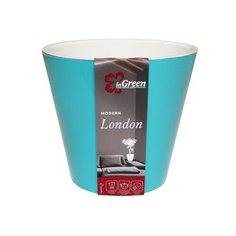 Кашпо InGreen London ING1552-K, 1л, 12.5х11.3 см голубой жасмин