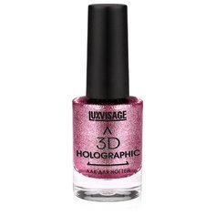 Лак LUXVISAGE 3D Holographic, оттенок 706-розовый аметист