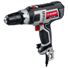 Сетевая дрель-шуруповерт ЗУБР ДШ-М1-400-2 коробка 400 Вт 40 Н·м серый/черный