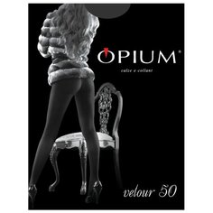 Колготки Opium Velour 50 den, размер 4-L, graffite (серый)