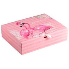 Коробка подарочная Дарите счастье You are loved 31 х 9 х 24.5 см розовый