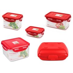 Oursson Набор контейнеров CP0303060813LB14 красный