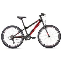 Подростковый горный (MTB) велосипед FORWARD Titan 24 1.0 (2020) черный 13" (требует финальной сборки)