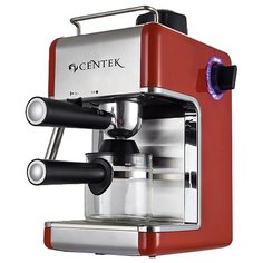 Кофеварка рожковая CENTEK CT-1161 красный/серебристый