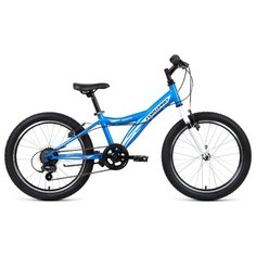 Подростковый горный (MTB) велосипед FORWARD Dakota 20 1.0 (2019) синий 10.5" (требует финальной сборки)