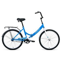 Городской велосипед ALTAIR City 24 (2020) голубой/белый 16" (требует финальной сборки)