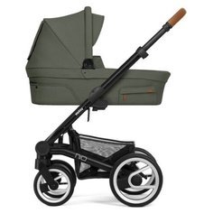 Универсальная коляска Mutsy Nio Adventure (2 в 1) sea green/cognac grip black, цвет шасси: черный