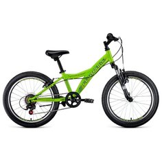 Подростковый горный (MTB) велосипед FORWARD Dakota 20 2.0 (2020) зеленый 10.5" (требует финальной сборки)